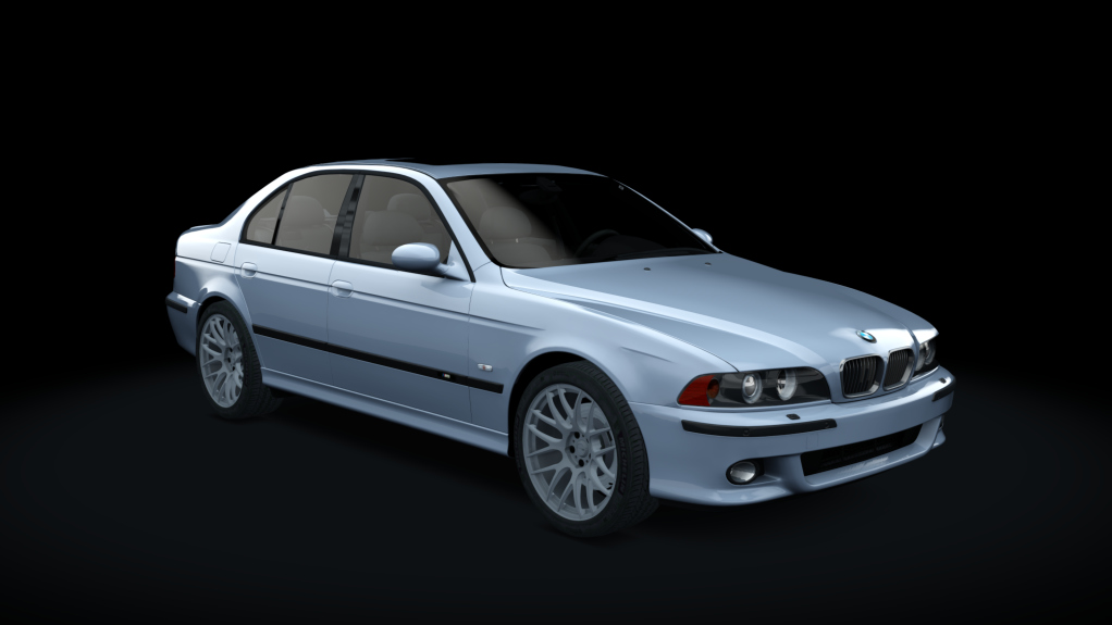 BMW M5 E39, skin Silver Pearl