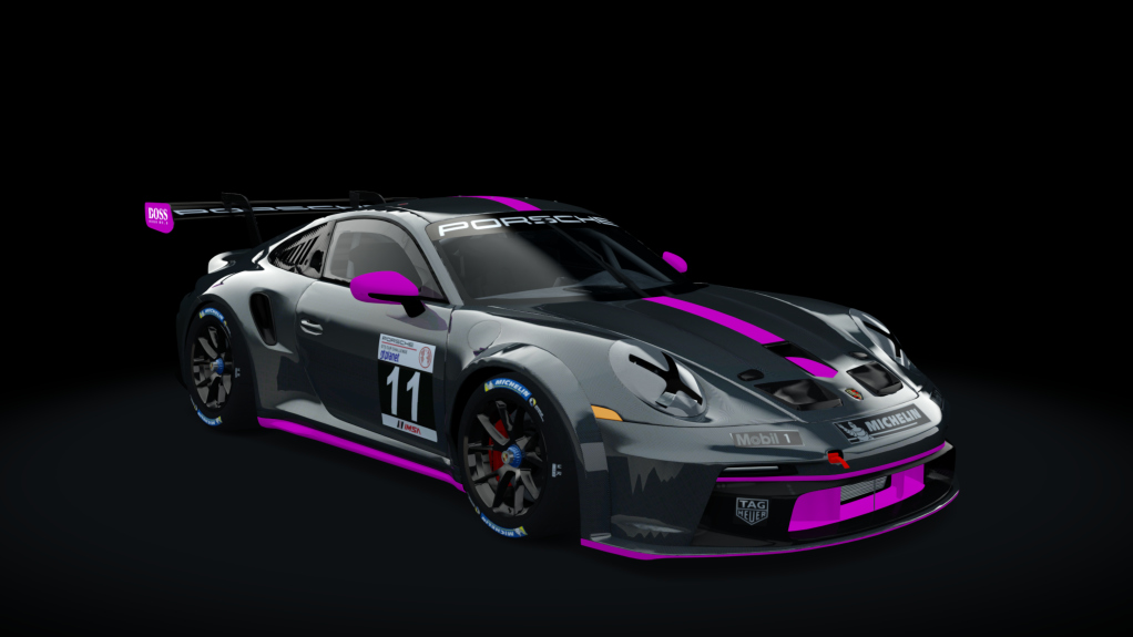 Porsche 911 GT3 Cup, skin carbonio