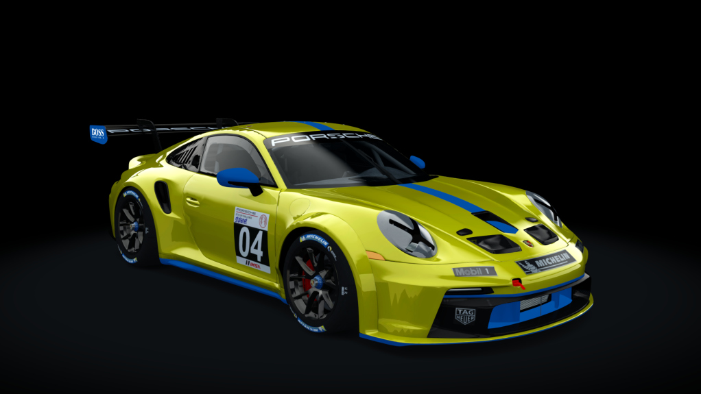 Porsche 911 GT3 Cup, skin giallo