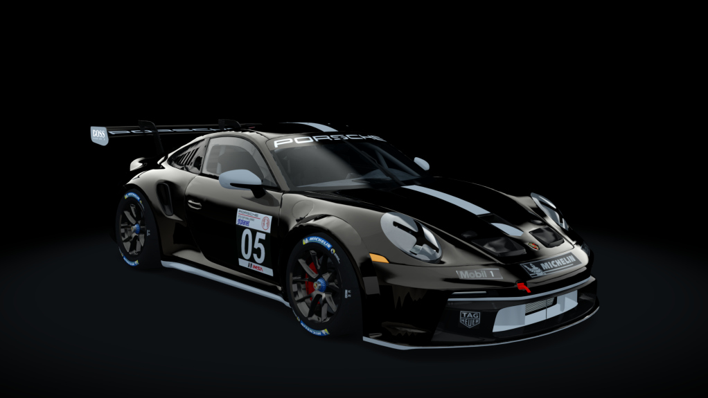 Porsche 911 GT3 Cup, skin nero