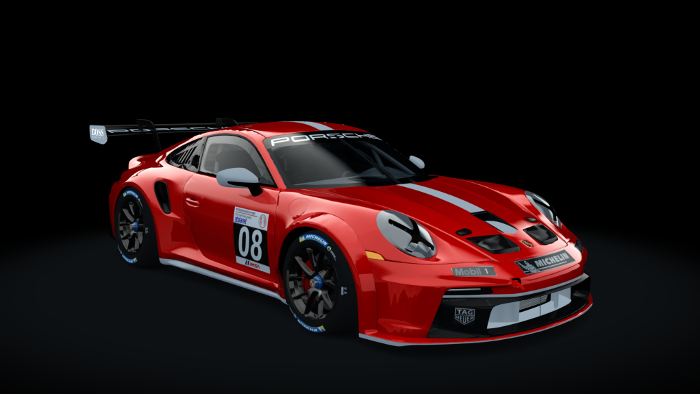 Porsche 911 GT3 Cup, skin rosso