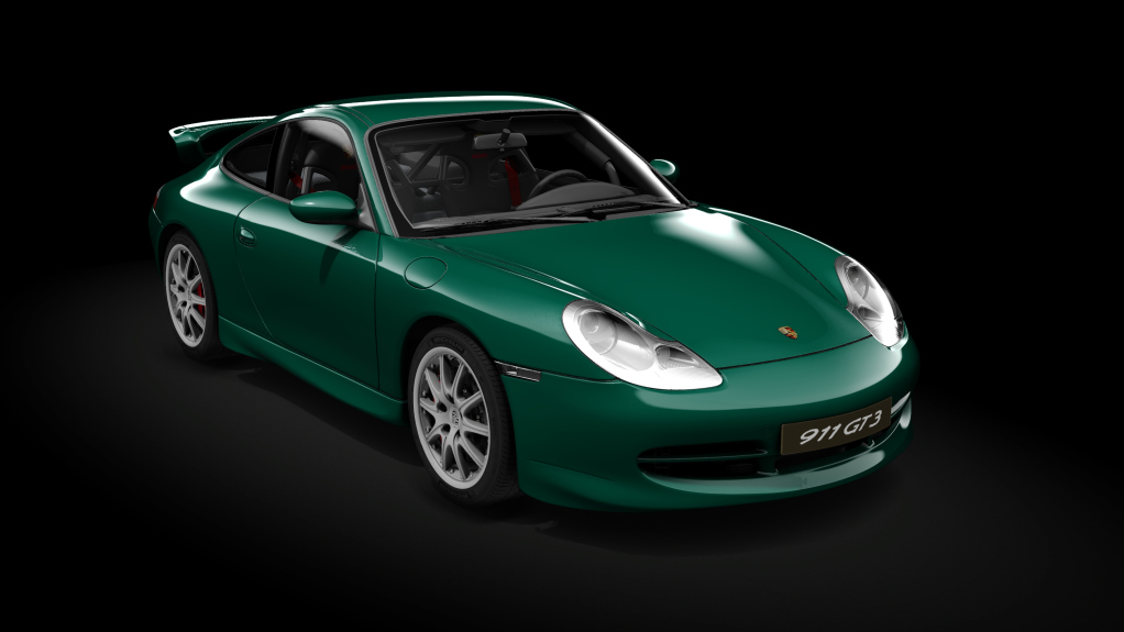 Porsche 911 (996) GT3 2001 tweaked, skin Rainforest Green Metallic