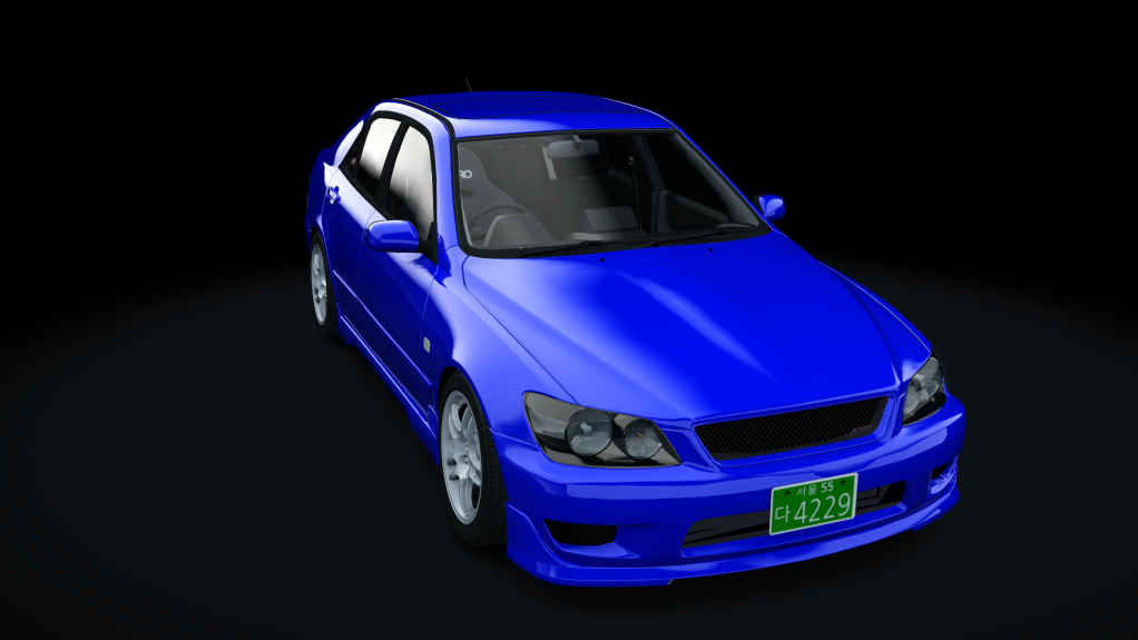 RBMS Toyota Altezza SXE10 tweaked, skin blue