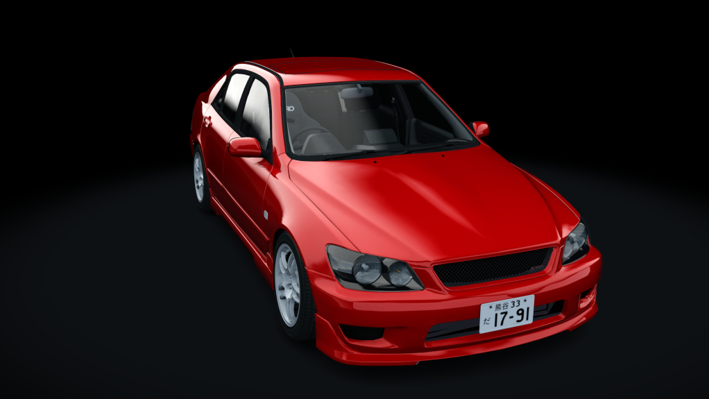 RBMS Toyota Altezza SXE10 tweaked, skin red