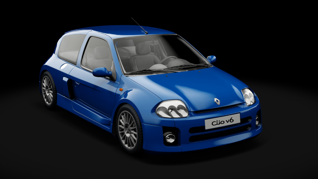 Renault Sport Clio V6 Phase I tweaked, skin 01_bleu_iliade