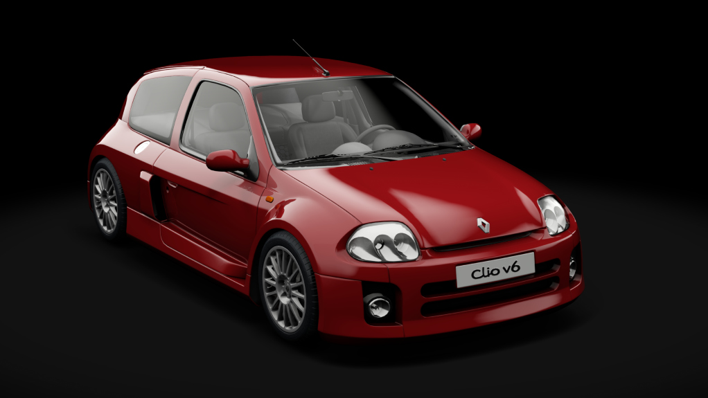 Renault Sport Clio V6 Phase I tweaked, skin 03_rouge_mars