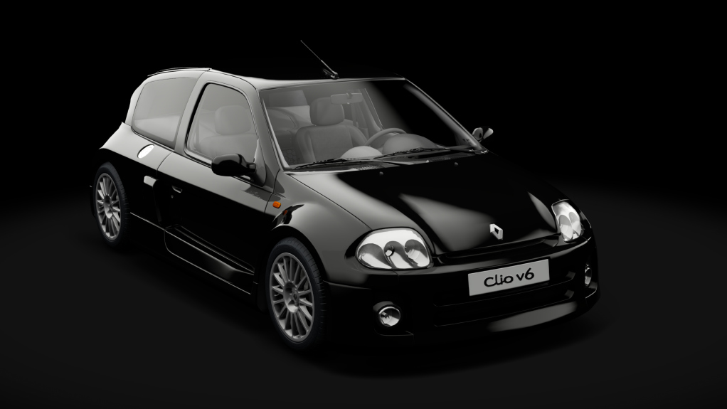 Renault Sport Clio V6 Phase I tweaked, skin 04_noir_nacre