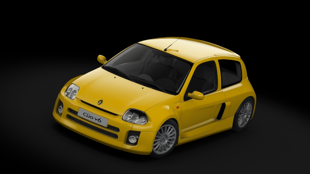 Renault Sport Clio V6 Phase I tweaked, skin 06_yellow