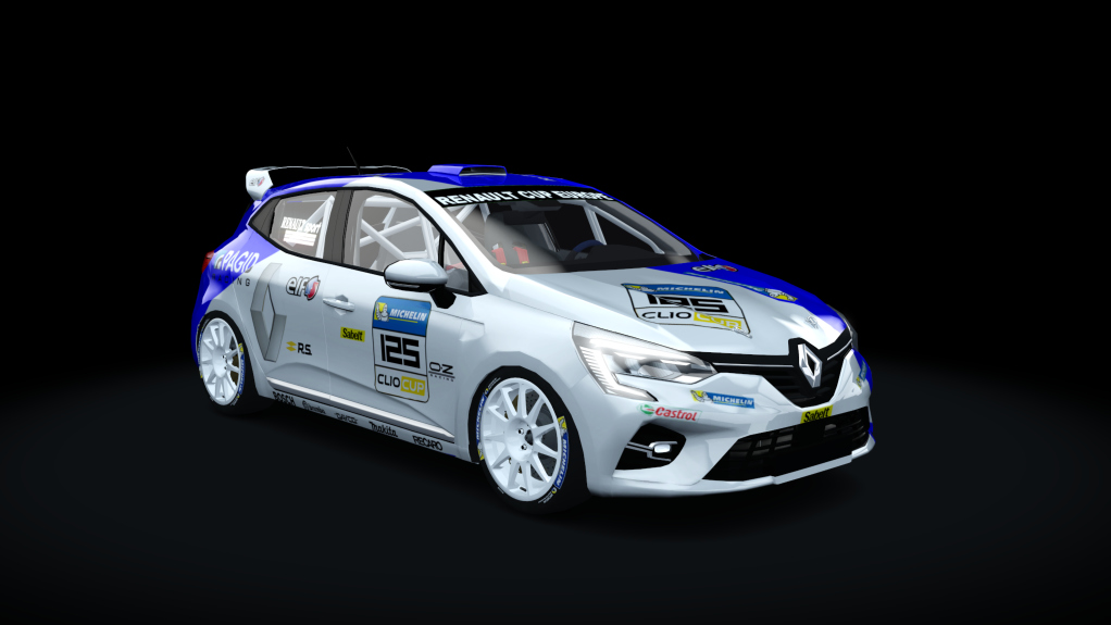 CUP Renault Clio CUP 2022, skin 125_blue_white