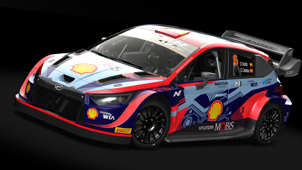 Hyundai i20N Rally1, skin Dani Sordo 2022