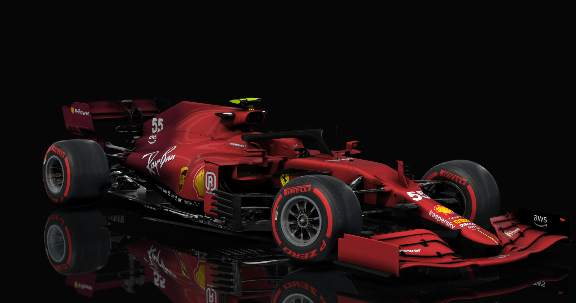 Formula Hybrid 2021, skin l_55_Scuderia_Ferrari_SF21