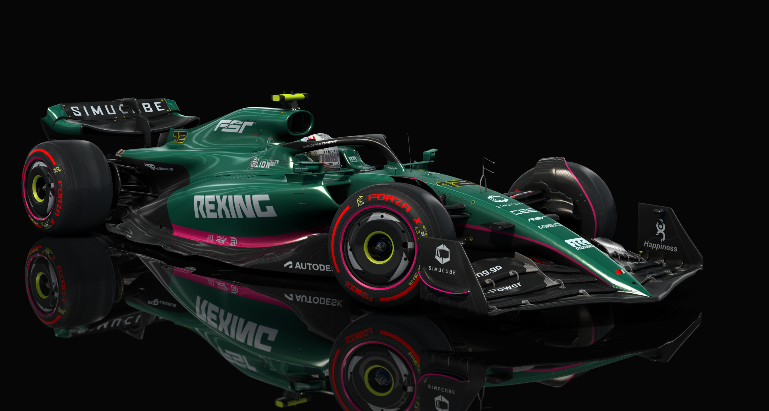 F1 - Formula Hybrid 2022, skin 06_green_stone_12