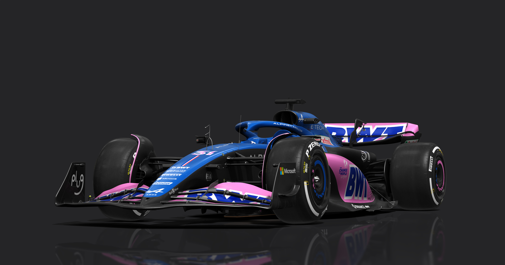 F1 - Formula Hybrid 2022, skin A523_31_Ocon