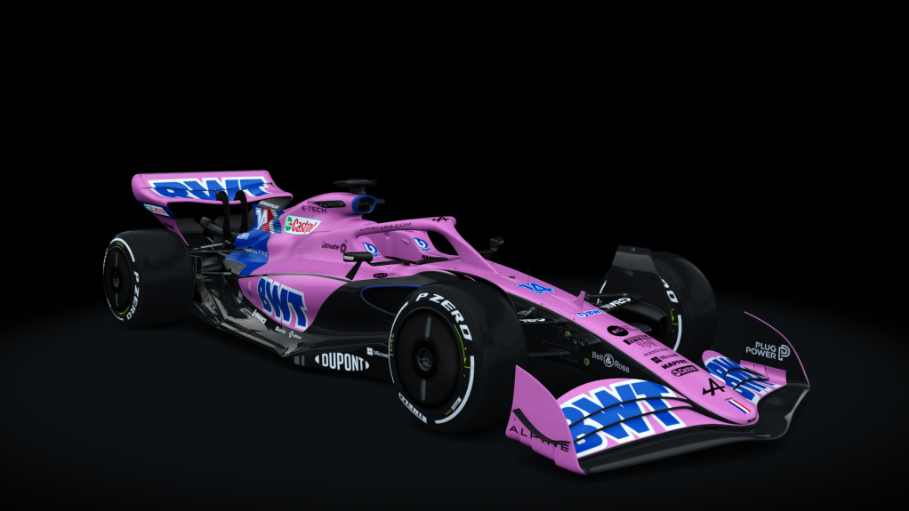 Formula Hybrid X 2022 EVO, skin A522_Pink_14_Alonso