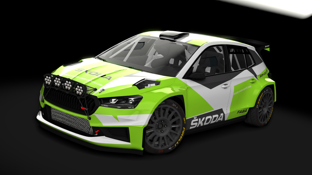 Skoda Fabia RS Rally2, skin Skoda Oficial 2022