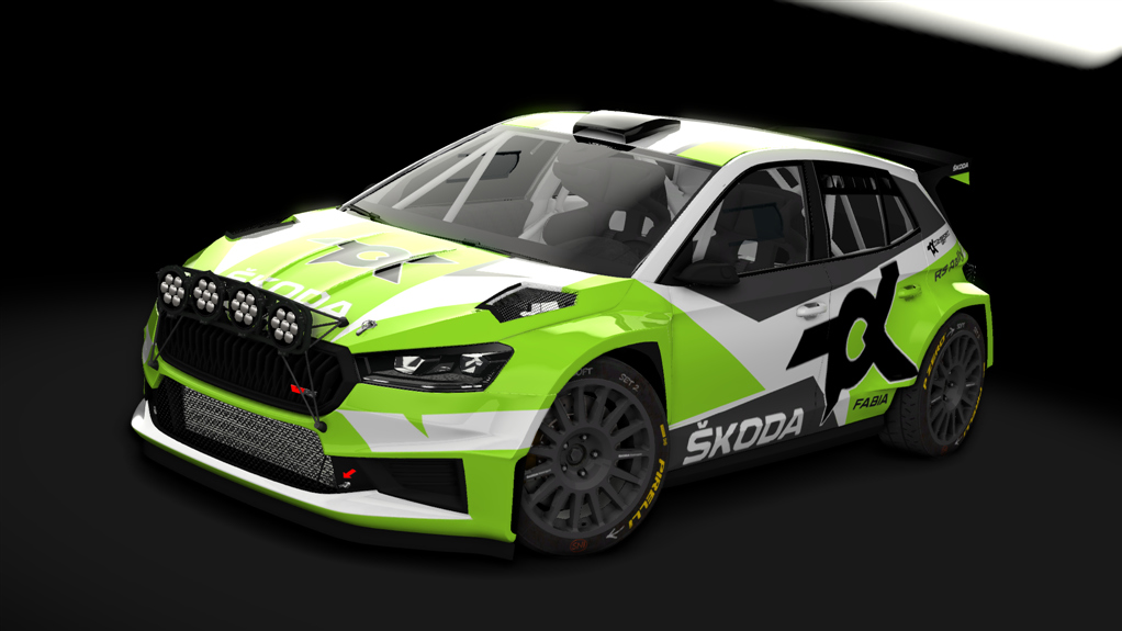 Skoda Fabia RS Rally2, skin Toksport 2023