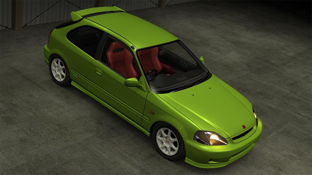 Honda CIVIC TYPE R X (EK9) '99, skin SI_green