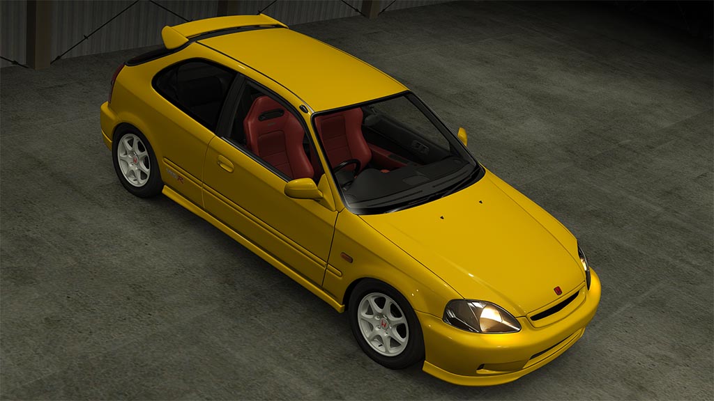 Honda CIVIC TYPE R X (EK9) '99, skin Sunlight_Yellow
