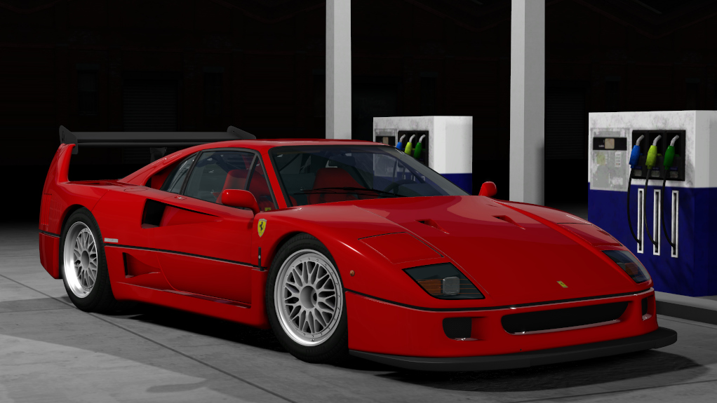 Ferrari F40 Custom, skin 00_rosso_corsa