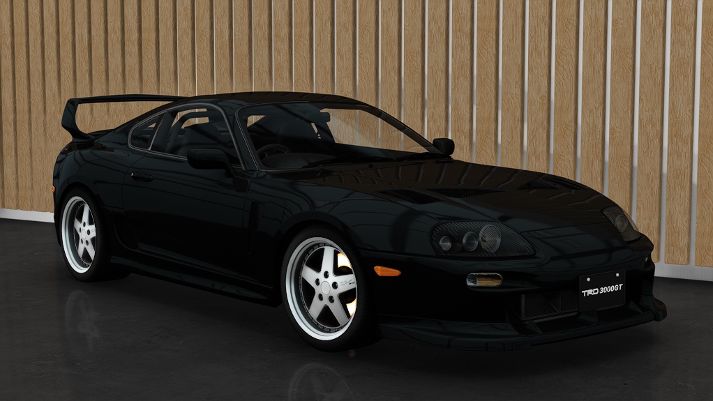 Toyota Supra MKIV TRD 3000GT, skin black