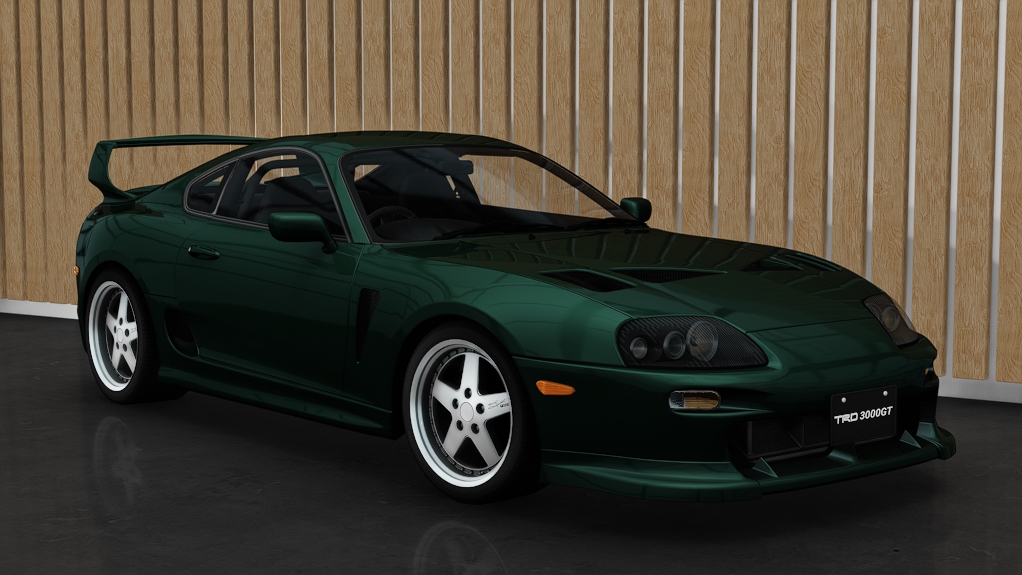 Toyota Supra MKIV TRD 3000GT, skin darkgreenmicametallic