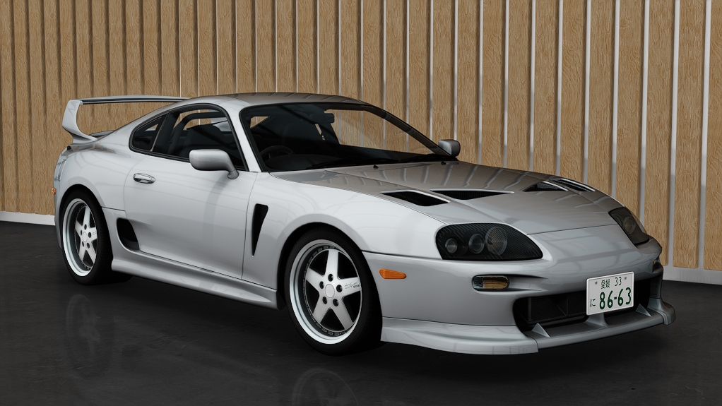 Toyota Supra MKIV TRD 3000GT, skin silvermetallic