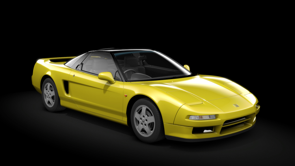 Honda NSX NA1 swapped tyres, skin indy_yellow_pearl