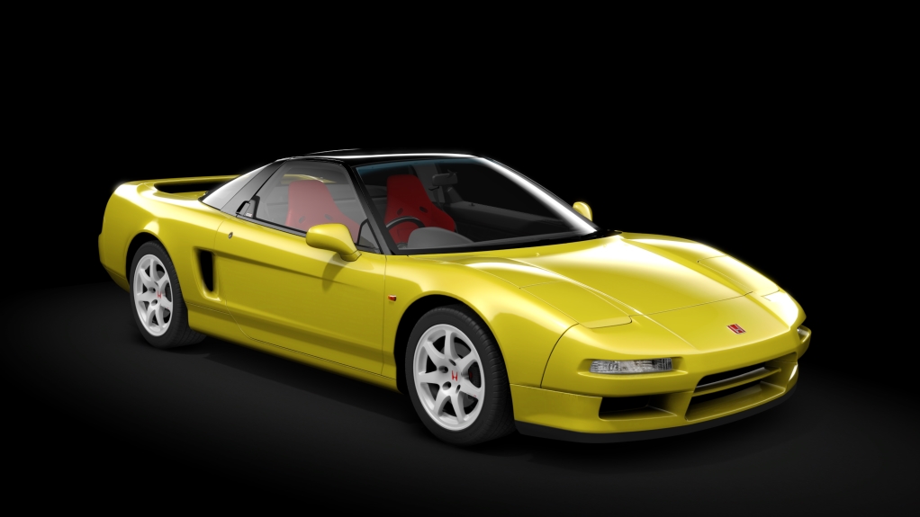 Honda NSX-R NA1 swapped tyres, skin indy_yellow_pearl