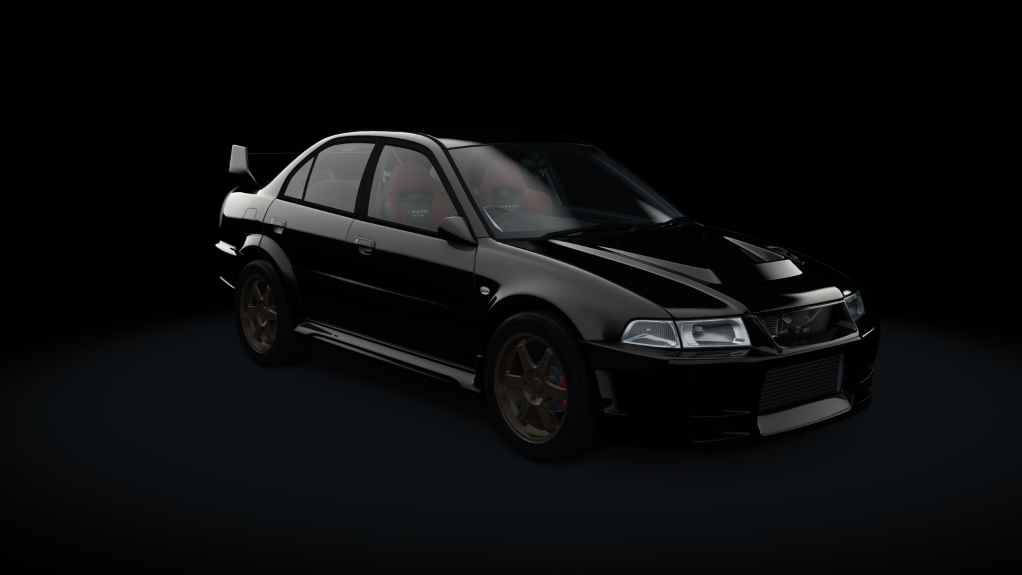 Mitsubishi Lancer Evolution V Wangan Spec, skin 04_pyrenees_black