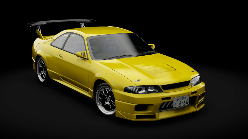 Nissan Skyline GTR R33 (S3 - Wangan), skin itsDraik_Lightning_Yellow