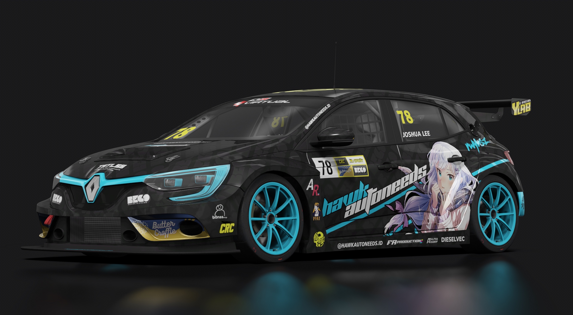 Renault Megane RS TCR, skin 78_JoshuaLee