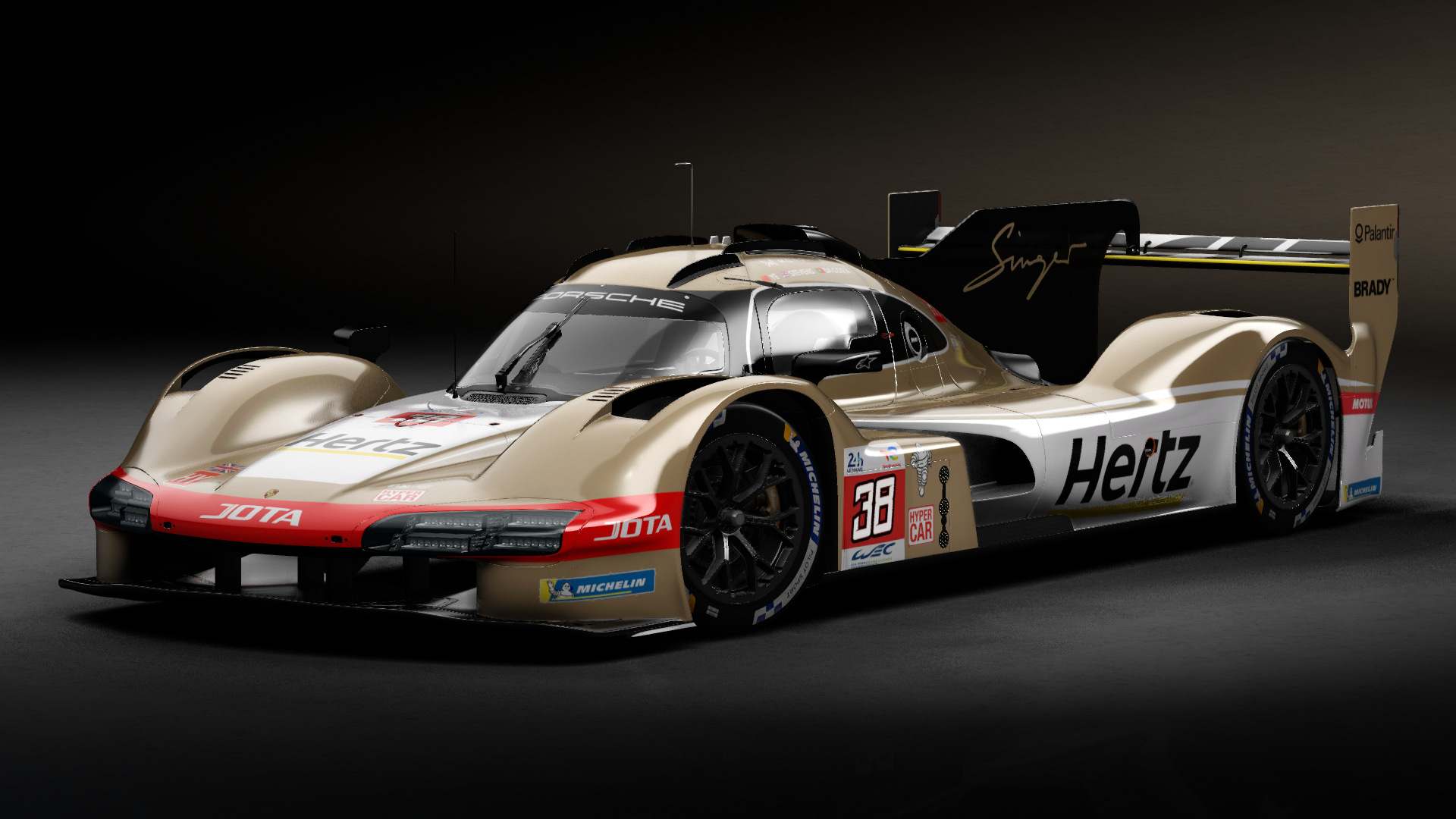 Porsche 963 LMDh, skin 2023 Le Mans #38 Hertz Team Jota
