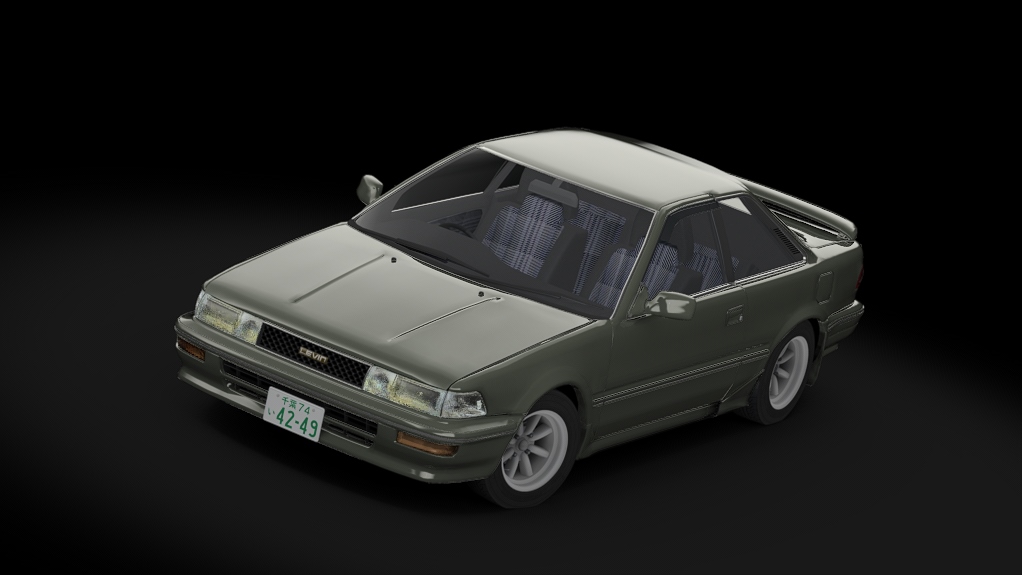 Toyota Corolla Levin AE92 GT APEX Kouki S1, skin grayish green