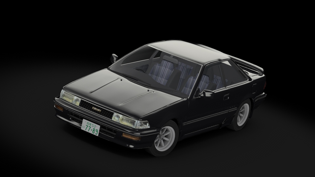 Toyota Corolla Levin AE92 GT APEX Kouki S1, skin metallic black