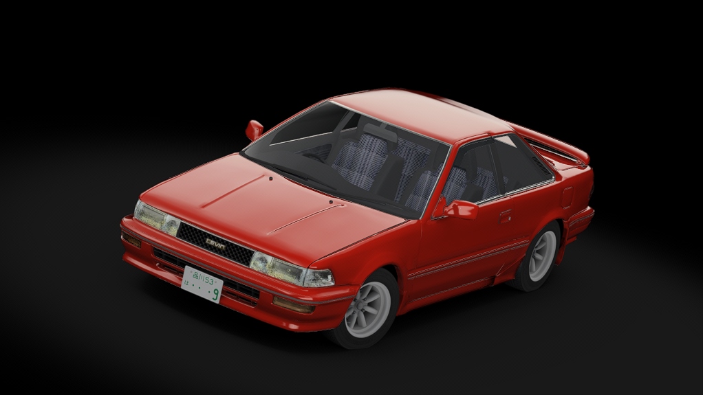 Toyota Corolla Levin AE92 GT APEX Kouki S1, skin super red II