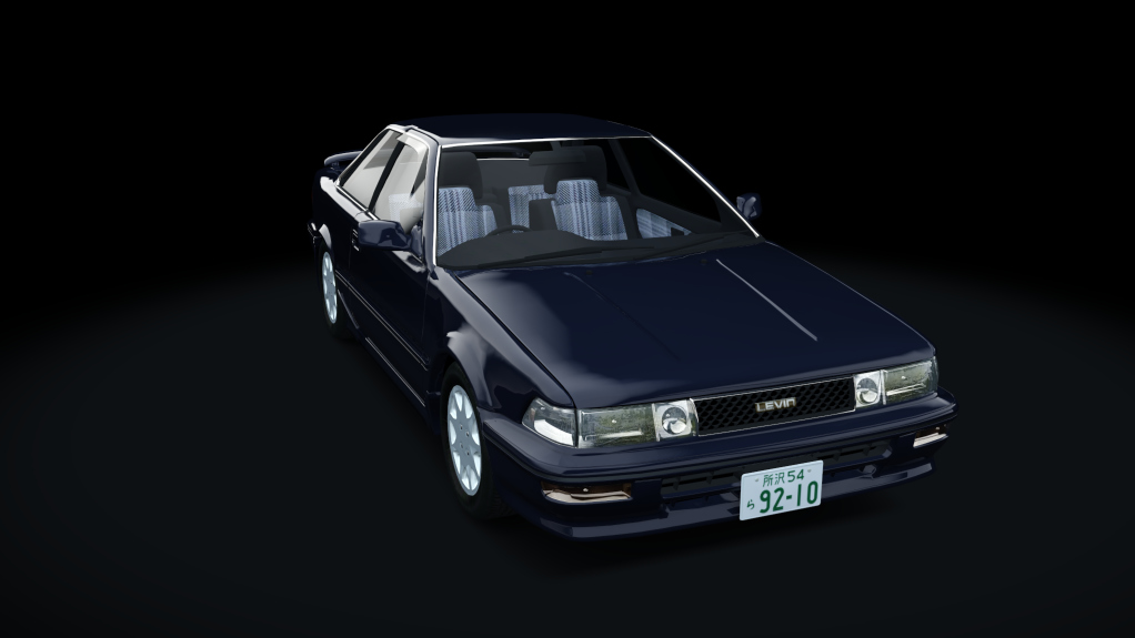 Toyota Corolla Levin AE92 GT APEX Kouki project, skin dark blue - Copy