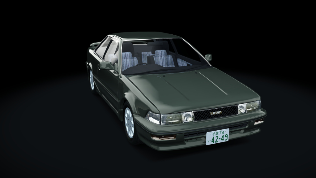 Toyota Corolla Levin AE92 GT APEX Kouki project, skin grayish green