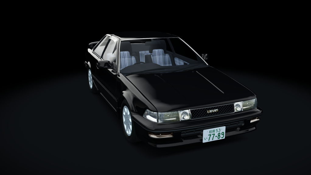 Toyota Corolla Levin AE92 GT APEX Kouki project, skin metallic black