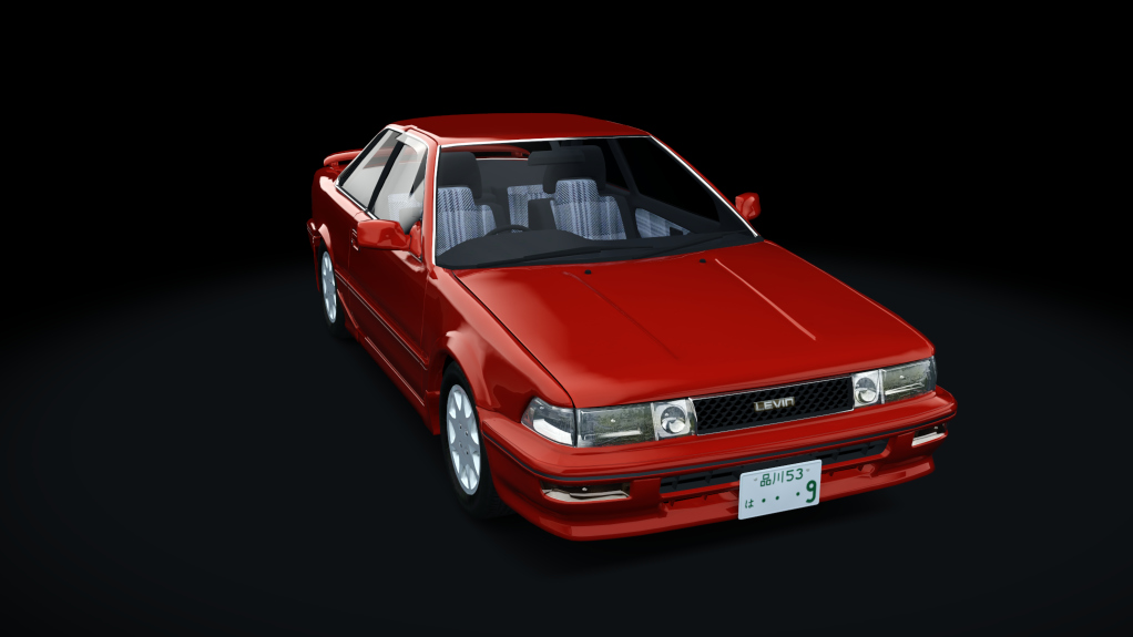 Toyota Corolla Levin AE92 GT APEX Kouki project, skin super red II