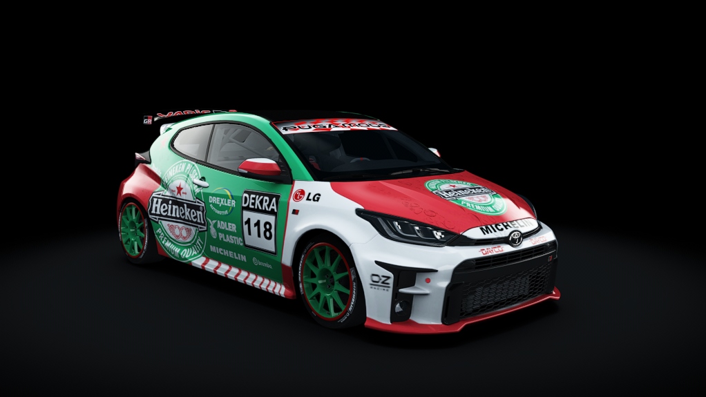 Toyota GR Yaris 2022, skin 118_heineken