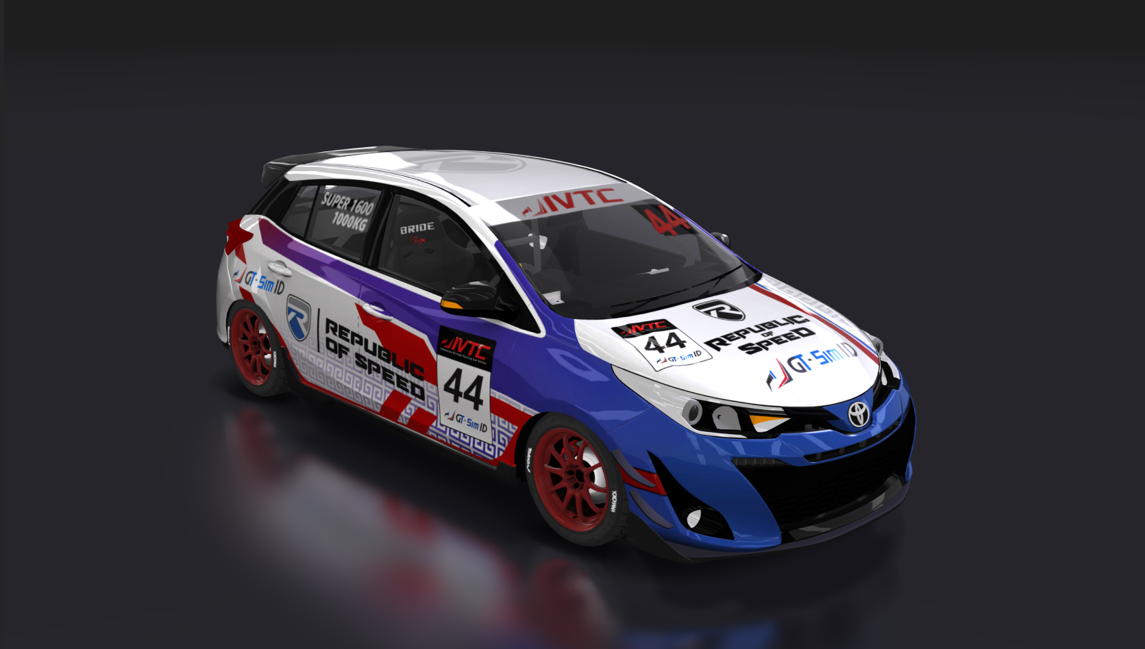 Toyota Yaris IVTC Super 1600, skin ROS - Aldhy