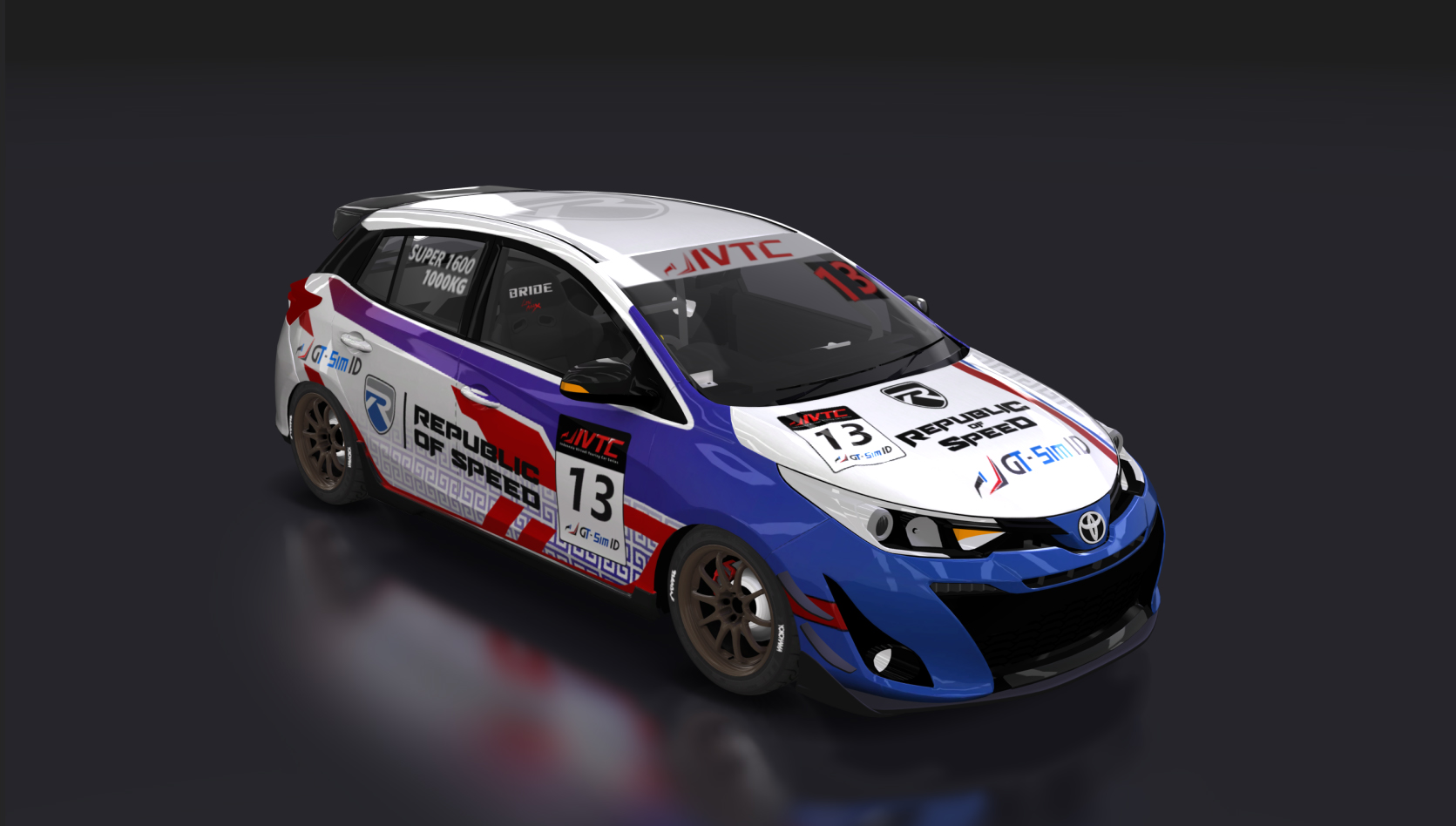 Toyota Yaris IVTC Super 1600, skin ROS - Dio