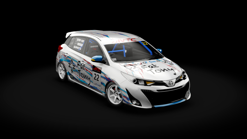 Toyota Yaris IVTC Super 1600, skin fattony_virtualracing_glenndy