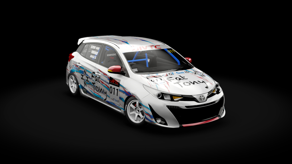 Toyota Yaris IVTC Super 1600, skin fattony_virtualracing_raka