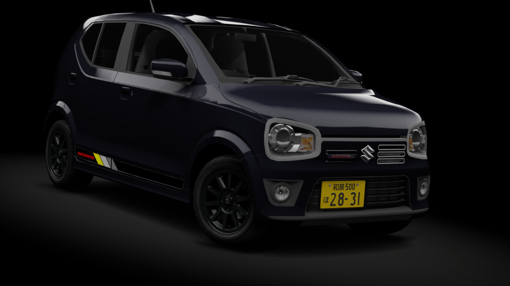 τraffic Japan | Suzuki Alto Works HA36S, skin Blueish Black Pearl
