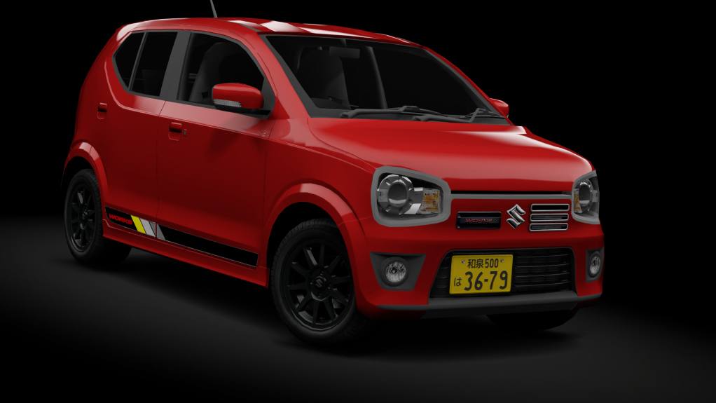 τraffic Japan | Suzuki Alto Works HA36S, skin Phoenix Red Pearl