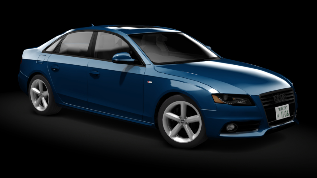 τraffic jp - Audi A4 2.0 TFSI S-line, skin 03_scuba_blue_metallic_br