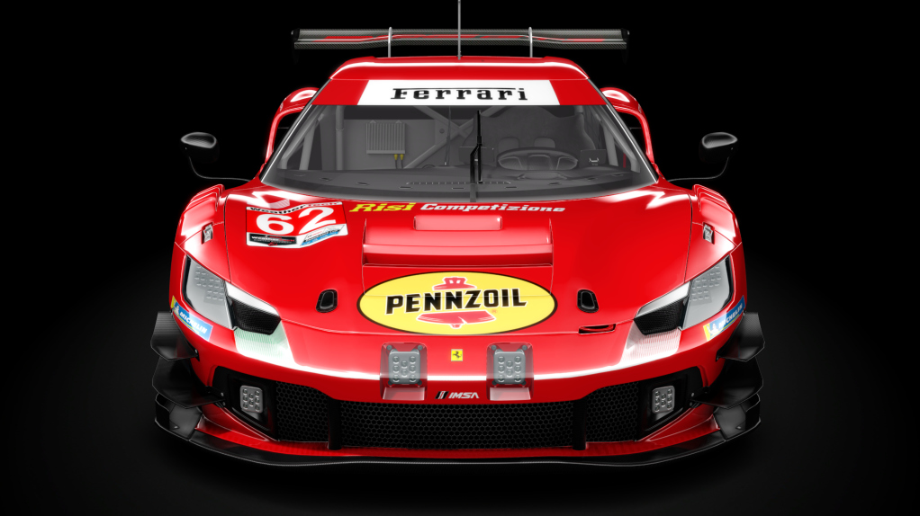 Ferrari 296 GT3, skin 2023 #62 Risi Competizione