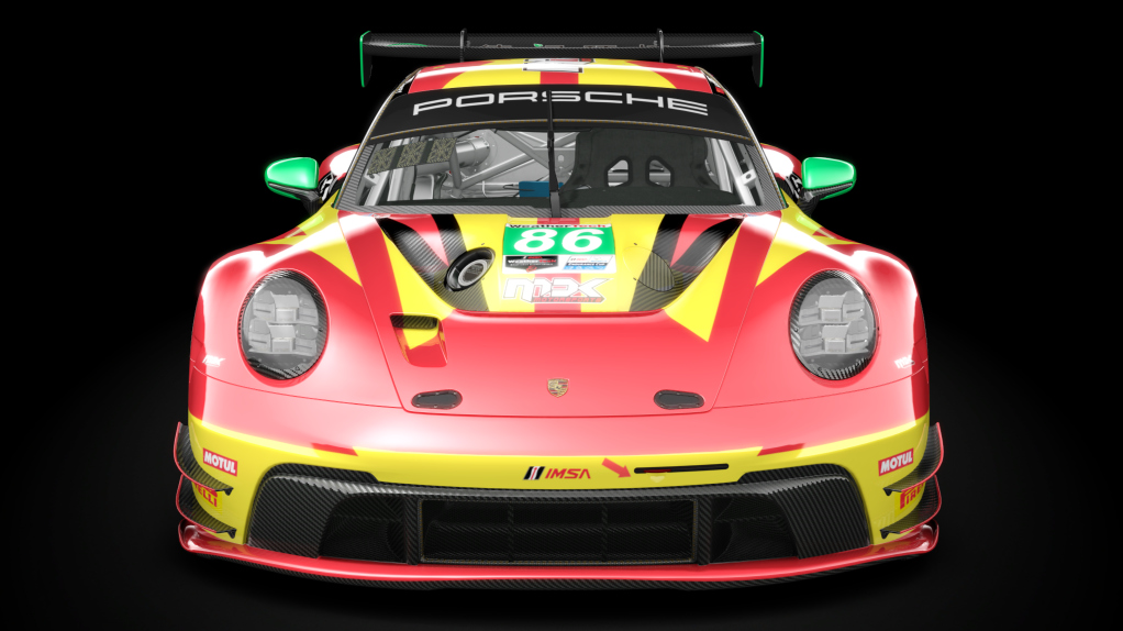 Porsche 992 GT3 R, skin #2024 IMSA MDKMotorsports_86