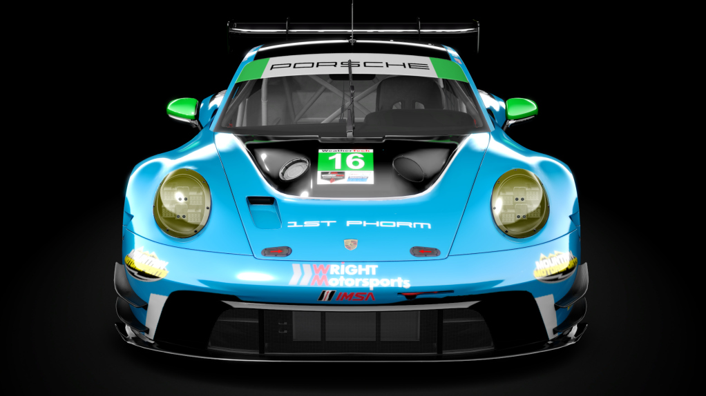 Porsche 992 GT3 R, skin #16 Wright Motorsports